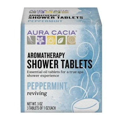 Aura Cacia Peppermint Shower Tablets 3 oz.