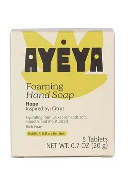 Ayeya Citrus Hope Foaming Hand Soap Refill Tablets 5 count