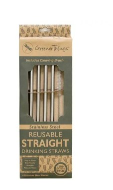 Straight Stainless-Steel Straws